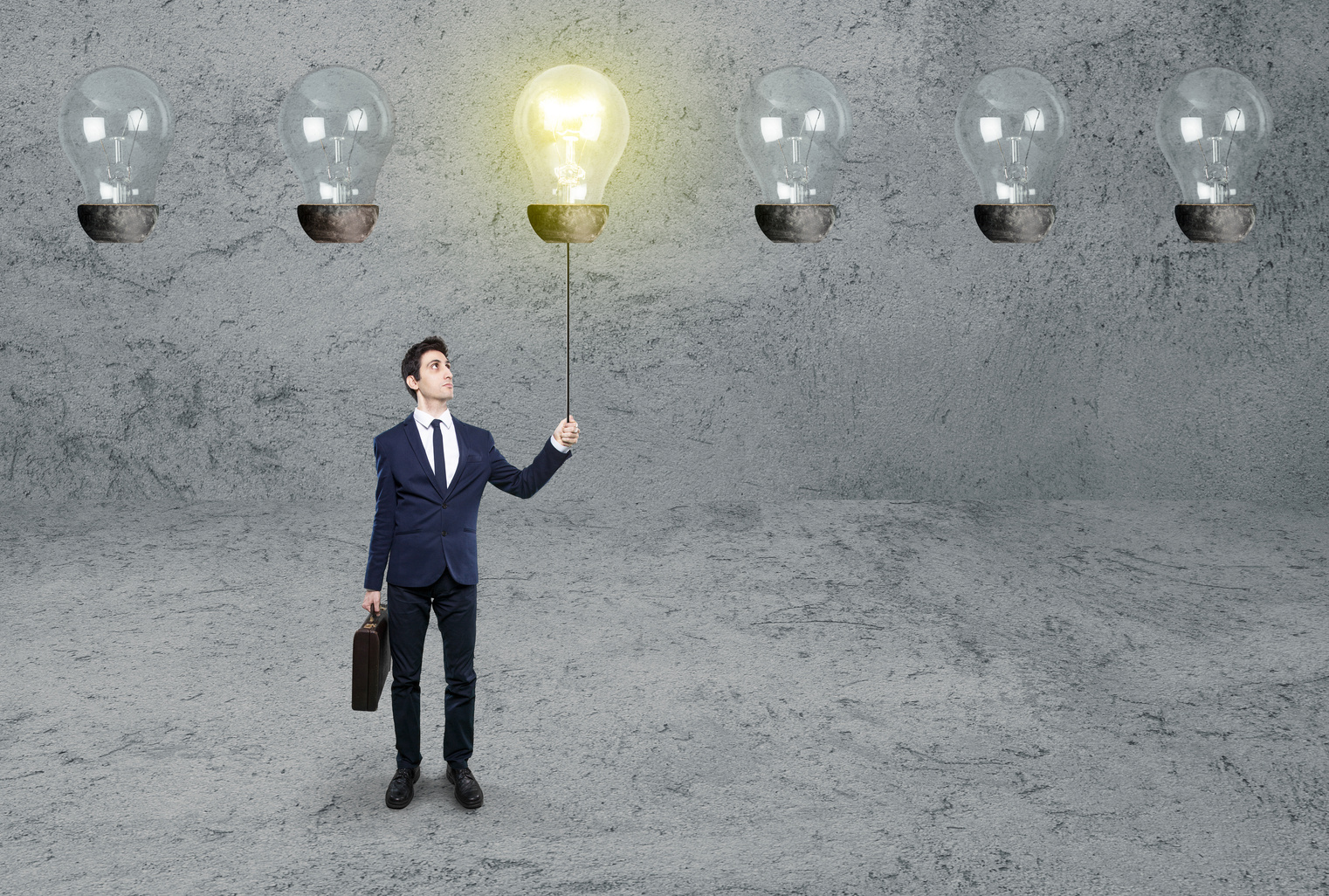 worker finding right ideas